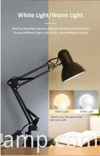 Настольная лампа для обучения с регулируемым поворотным рычагом Adjustable Swing Arm Learning Desk Lamp